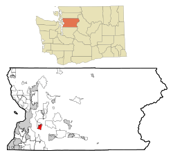 Snohomish County Washington Incorporated and Unincorporated areas Snohomish Highlighted.svg