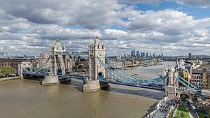 Tower Bridge from London City Hall 2015