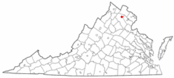Location of The Plains, Virginia