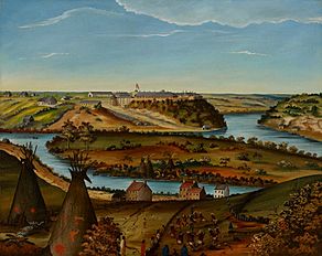 View of Fort Snelling by Edward K Thomas