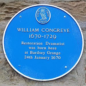 William Congreve Blue Plaque