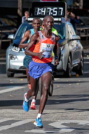 Wilson Kipsang Kiprotich running world record at Berlin marathon 2013