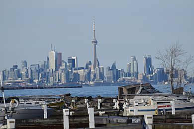 CN Tower photographed from Port Credit