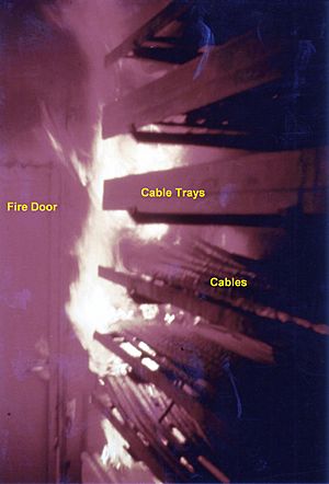 Cable tray fire sweden