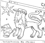 A man-tyger (manticore), Mayster Ratliffe's  banner