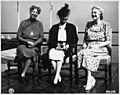 Eleanor Roosevelt, Princess Alice, and Mrs. Winston Churchill at Quebec, Canada for conference - NARA - 196993