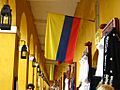 Flags of Colombia in Cartagena