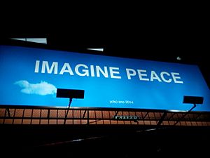 Imagine Peace Billboard Fort Myers FL Photo by Dawn Iraci