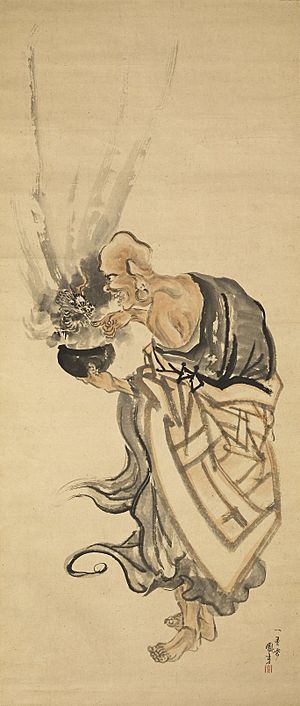 Kuniyoshi Utagawa, The arhat Handaka