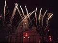 New Year's fireworks in front of Helsinki Cathedral