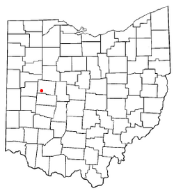 Location of De Graff, Ohio
