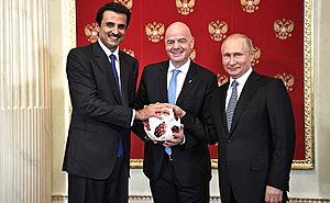 Rusia entregó el relevo de la antorcha de la Copa del Mundo a Qatar