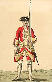 Soldier of 20th regiment 1742