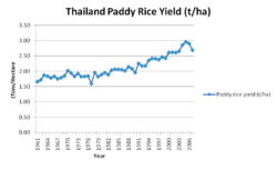 Thailand Paddy Rice Yield