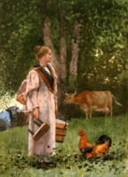 The Milk Maid by Winslow Homer, 1878