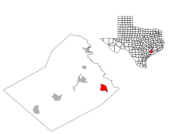 Location of Boling-Iago, Texas