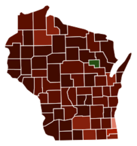 Wisconsin counties by race