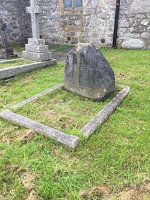 A.C. Ramsay Grave headstone, Llansadwrn, Anglesey