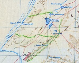 Anzac Mounted Division War Diary AWM4-16-13 Appendix 54 Sketch Map