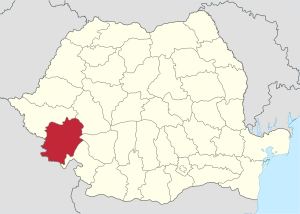 Caraș-Severin county, territorial location