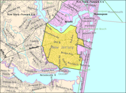 Census Bureau map of Point Pleasant, New Jersey