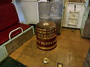 HMS Cavalier grog tub