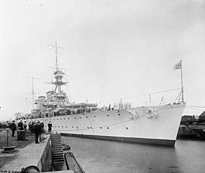 HMS Hawkins quayside