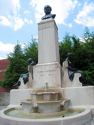 Johns Hopkins Monument, Johns Hopkins University, Baltimore, MD