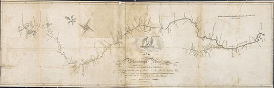 King, Pike, & Nau Map of the Mississippi River 1810 UTA