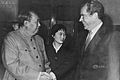 Mao Zedong, Zhang Yufeng et Richard Nixon