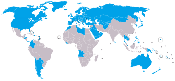 Map of Proliferation Security Initiative states