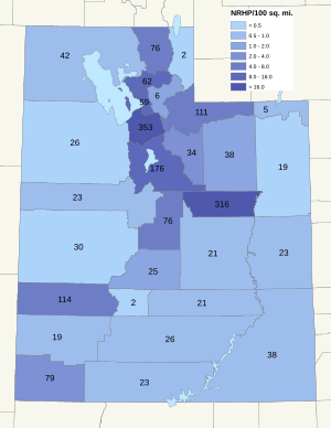 NRHP Utah Map