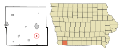 Location of Shambaugh, Iowa