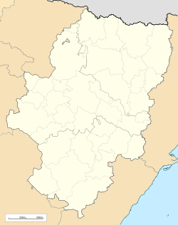 Aladrén is located in Aragon