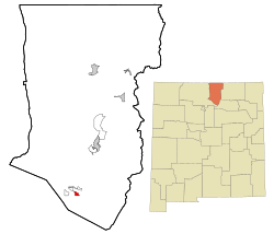 Location of Peñasco, New Mexico