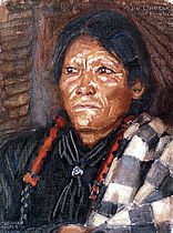 Akseli Gallen-Kallela - The Indian Siu Ohutaa
