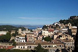 Town of Begur (with view of Bay of Estartit)