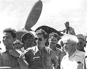 Ben Gurion at First Fighter Squadron