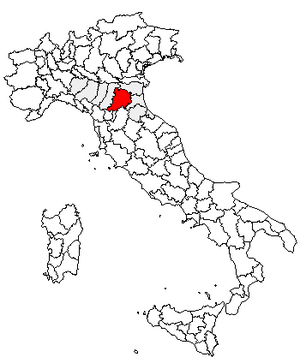 Location of Province of Bologna