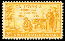 California statehood 1950 U.S. stampf