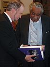 Charles Rangel with Gregory Slayton 2009
