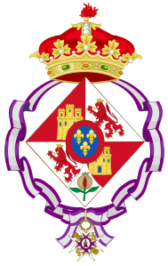 Coat of Arms of Spanish Infantas (1700-1931), Ornaments as single women