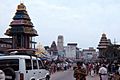 image of a street in the town with temple chariot]] Tiruvannamalaistreet.jpg