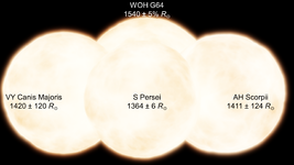 Four largest known well-defined stars