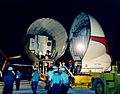 Lunar Module 3 arrives at KSC aboard Super Guppy (KSC-68PC-85)