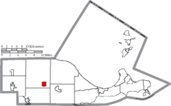 Location of Rocky Ridge in Ottawa County