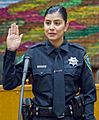 Officer Natalie Corona swearing-in