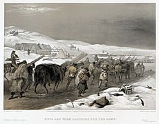 William Simpson - Crimean War - Huts and Warm Clothing for the Army