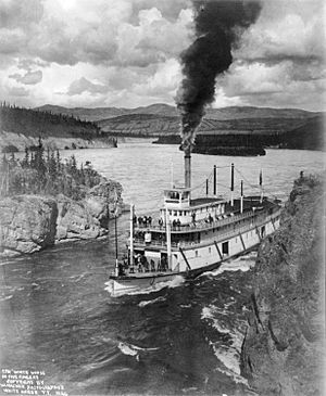 1920 Steamboat on the Yukon River
