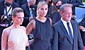 Agathe Rousselle, Julia Ducournau, Vincent Lindon at Cannes 2021 closing ceremony